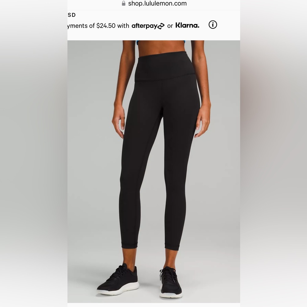 Black Lululemon Wunder Under Leggings